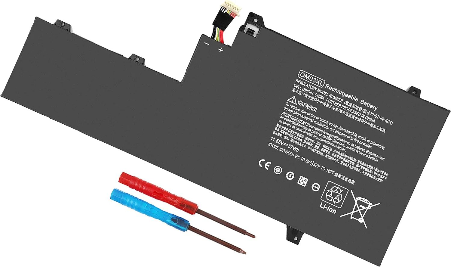 بطارية HP EliteBook X360 1030 G2 OM03XL Y8Q67EA Y8Q89EA Z2W62EA Series 863167-171 863167-1B1 863280-855 HSTNN-IB70 HSTNN-IB7O HSTNN-1B70 HSN-I04C OMO3XL OM03057XL