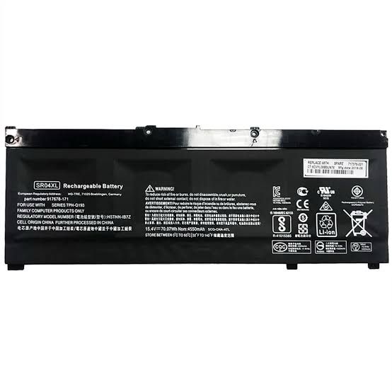 بطارية HP Omen 15 15-cx0xxx SR04XL 15-ce0xx 15-dc0xxx 15-cb0xx Pavilion Gaming 15-dc1058wm 15-dc1054nr 15-cx 15-dc0052nr 15-cx0056wm 15-ce198wm 15-ce015dx 15-ce011dx 15-dc1xxx