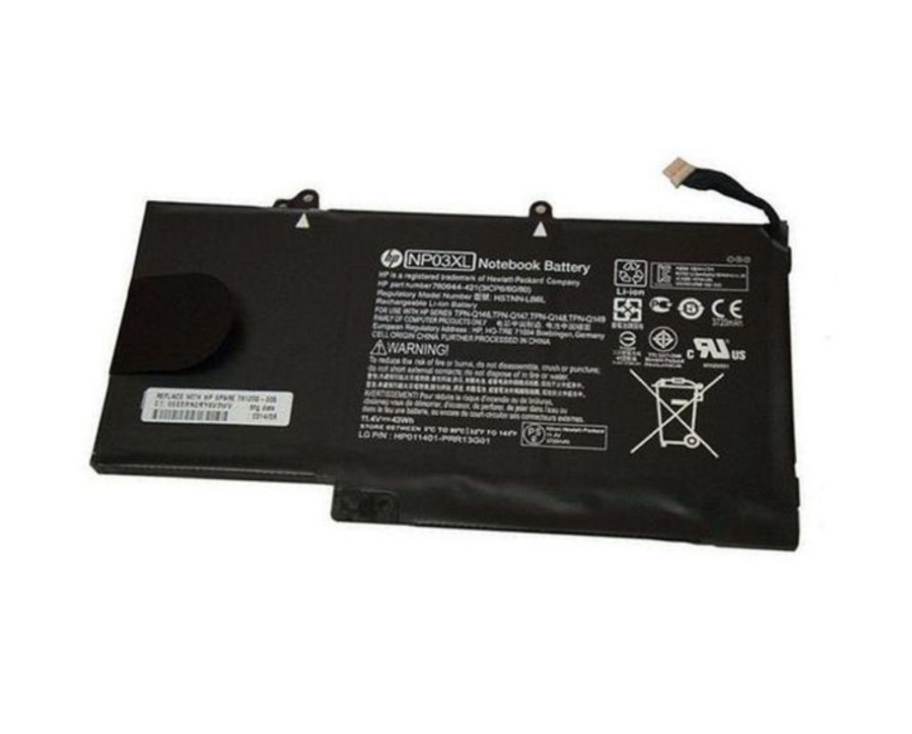 بطارية كمبيوتر محمول HP Pavilion X360 15-U111DX 13-A005NF 13-B000EJ NP03XL TPN-Q146